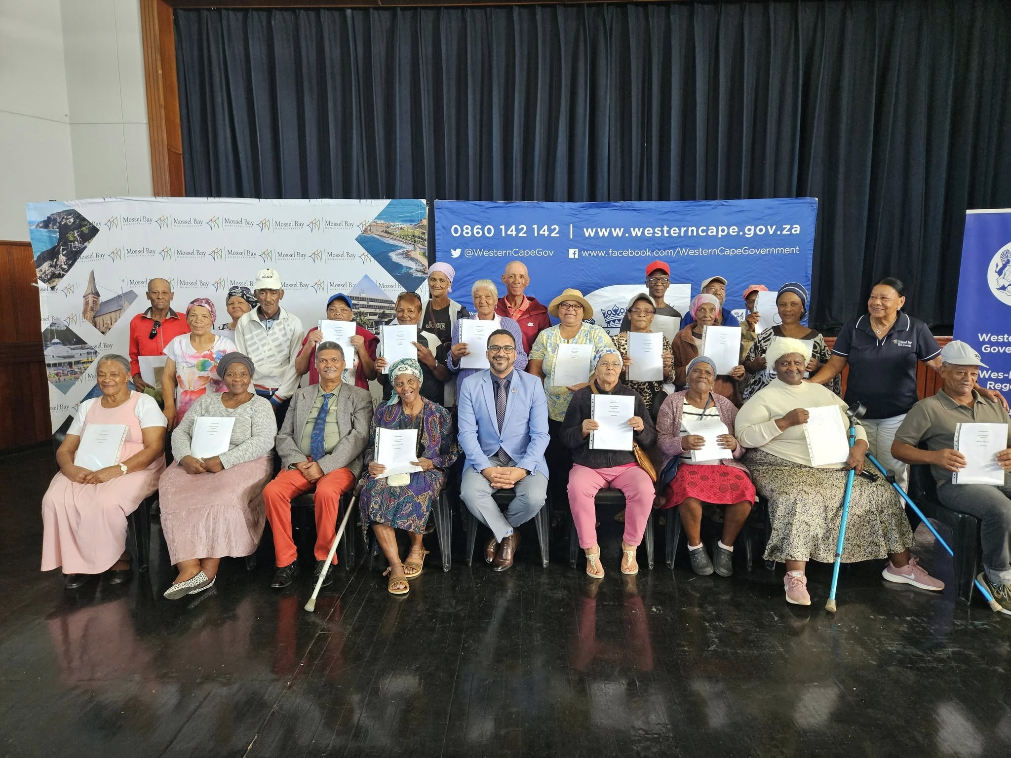 Title deeds handover for Mountain View Housing Development.