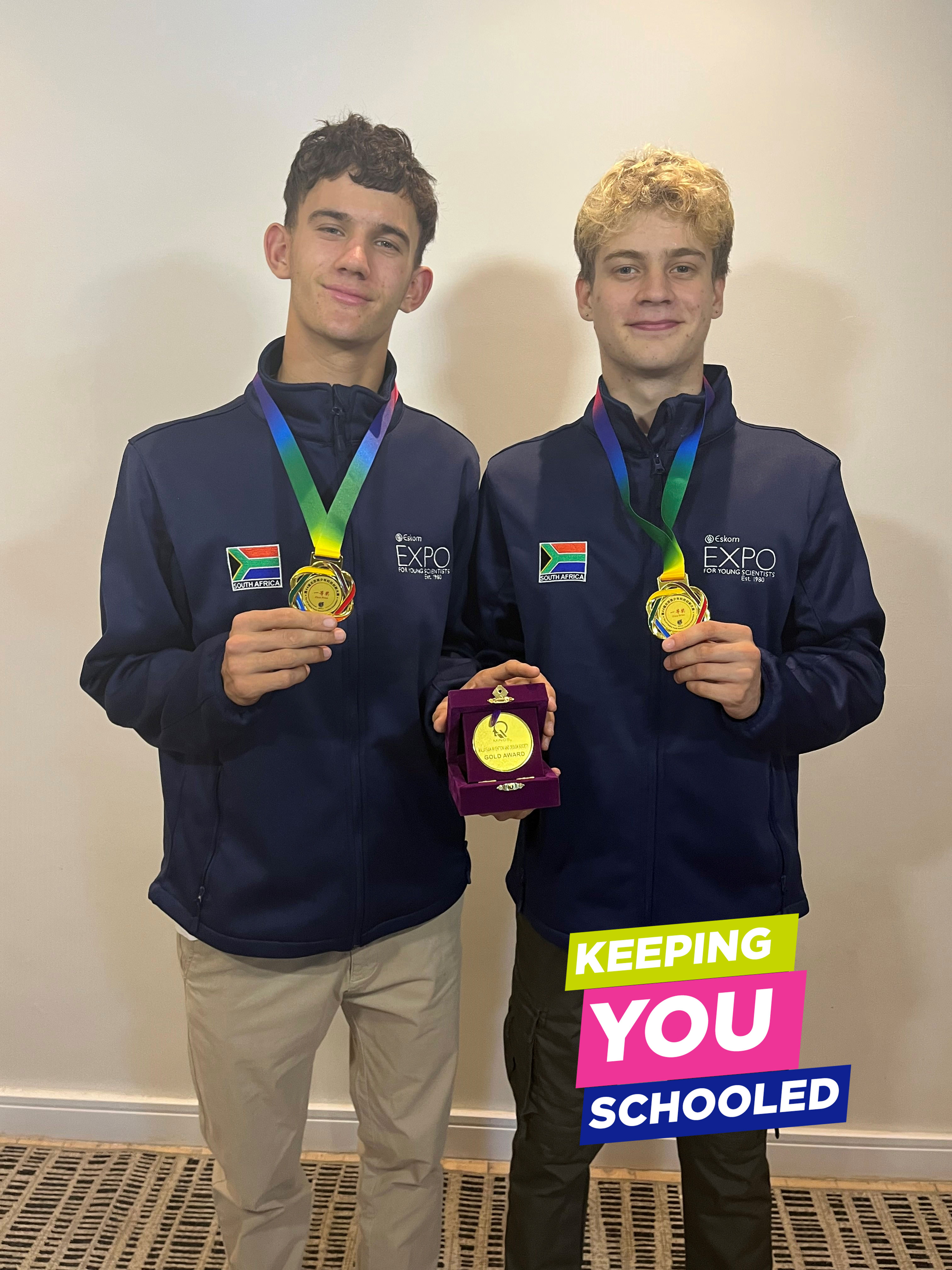 Pinelands duo wins first prize at Beijing Youth Science Creation Competition