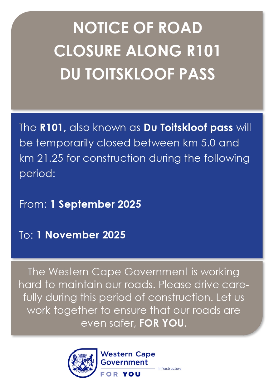 Du Toitskloof Pass 5 September 2025