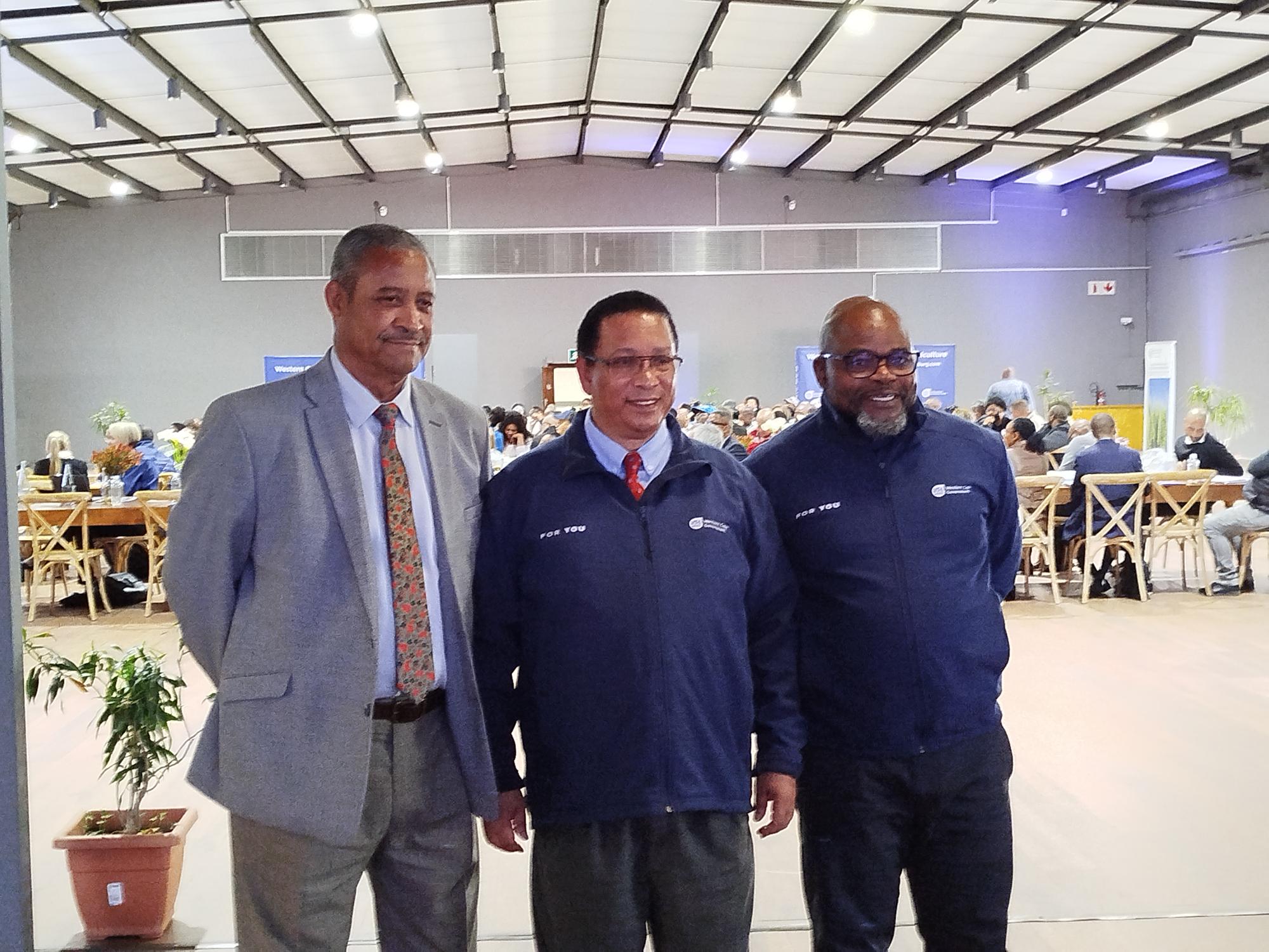 Executive Mayor Korabie Minister Meyer and HOD Sebopetsa