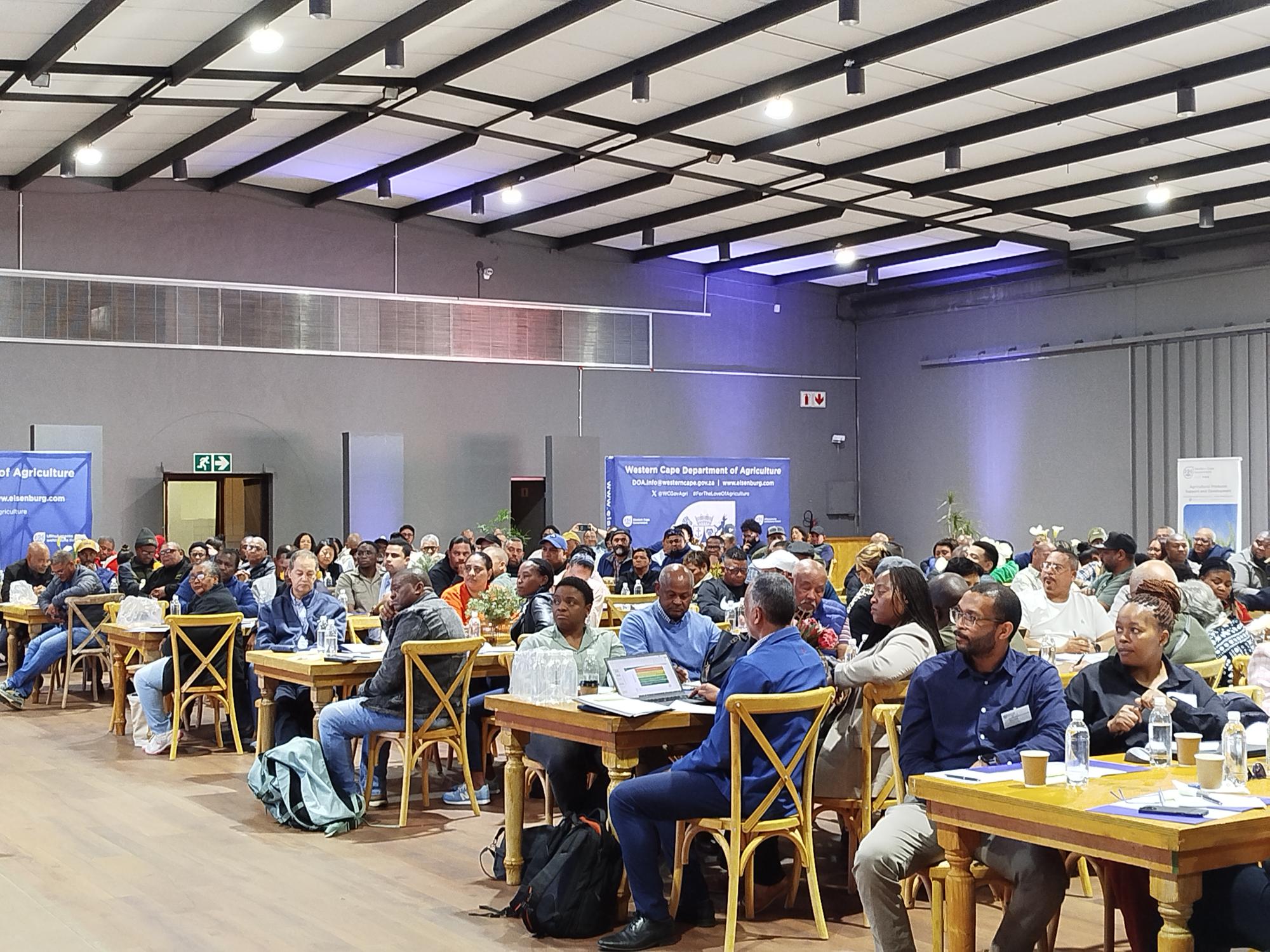 Farmers attending Blended Finance Roadshow