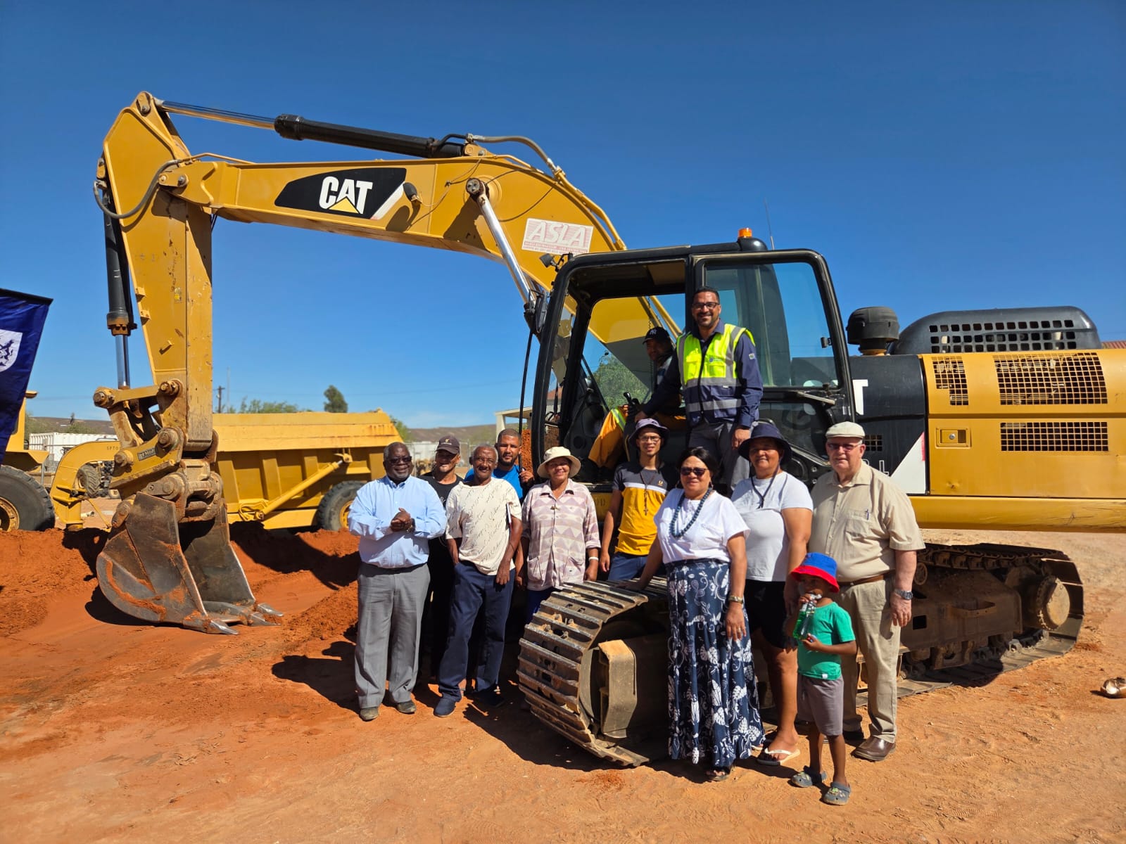 Sod-turning in Bitterfontein