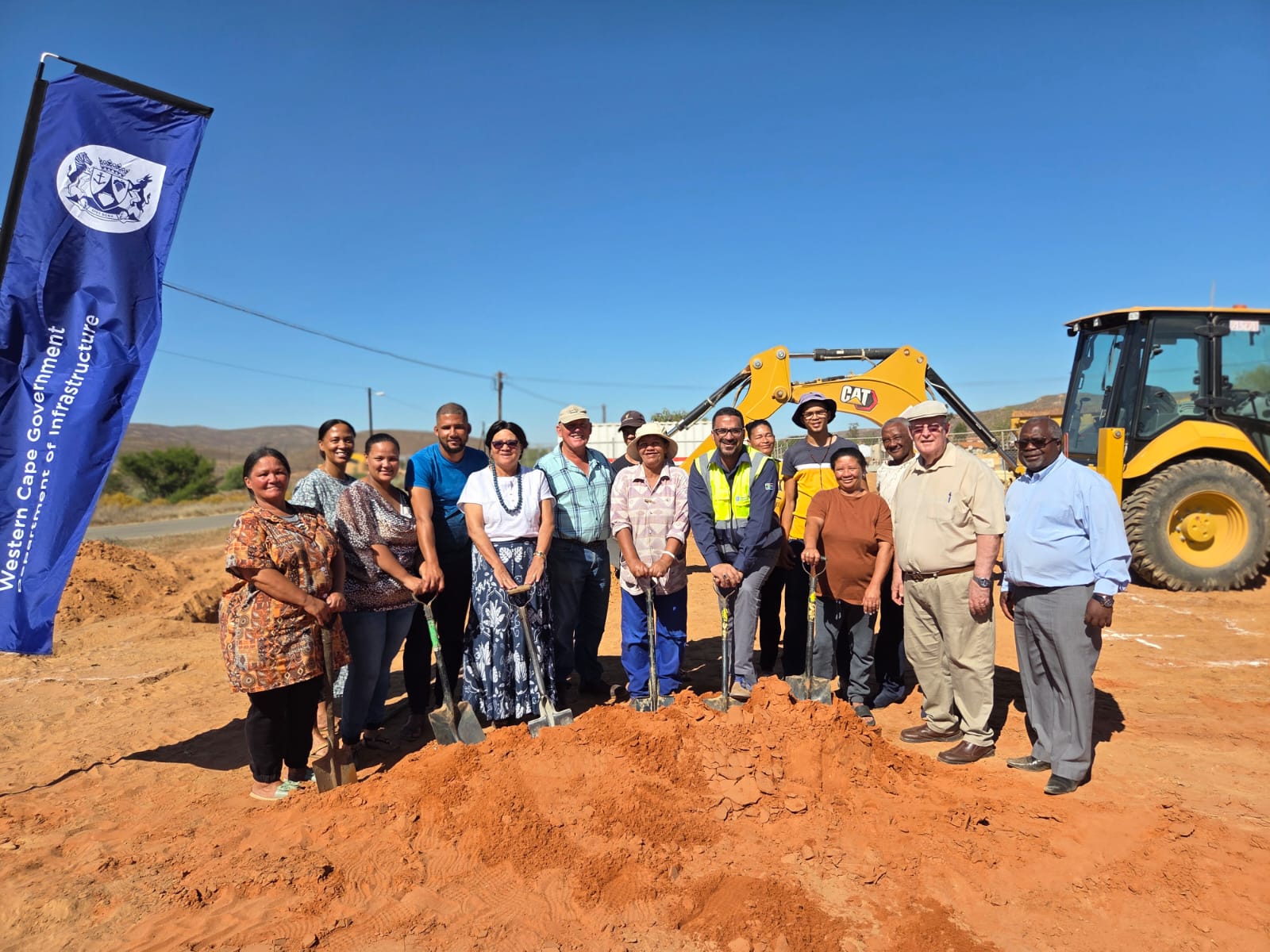 Sod-turning in Bitterfontein