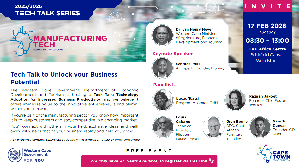 Manufacturing Tech Talk invitation