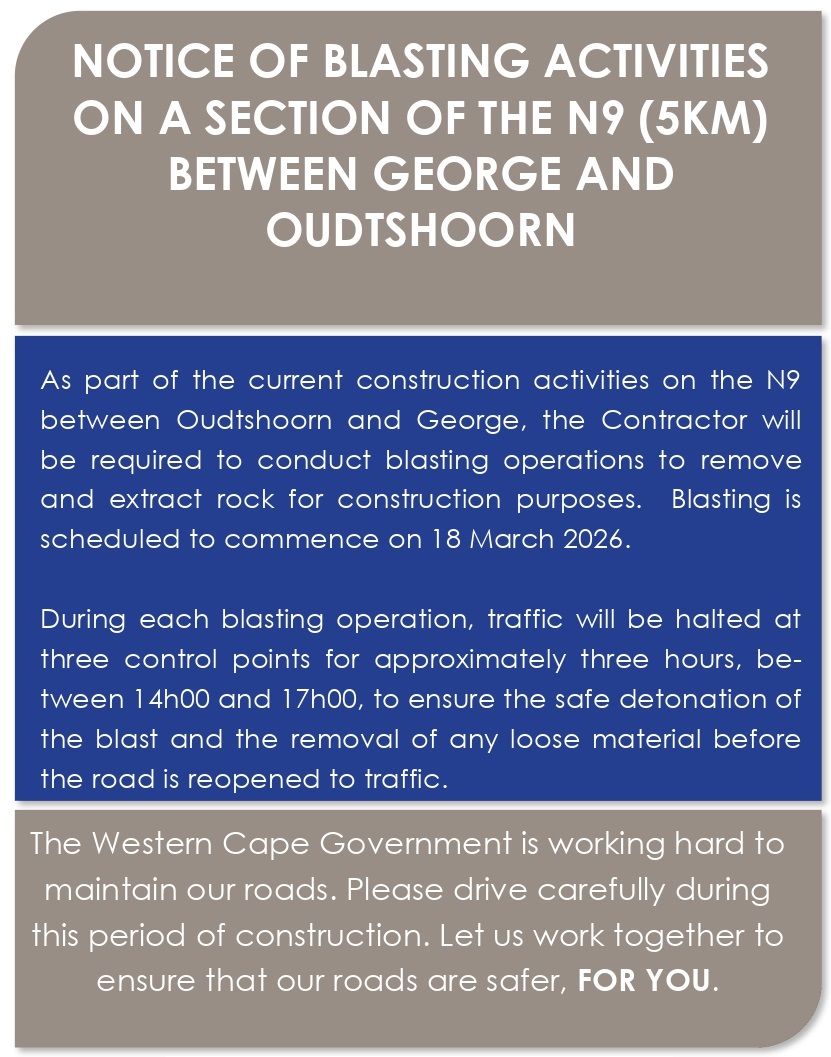 blasting on George road