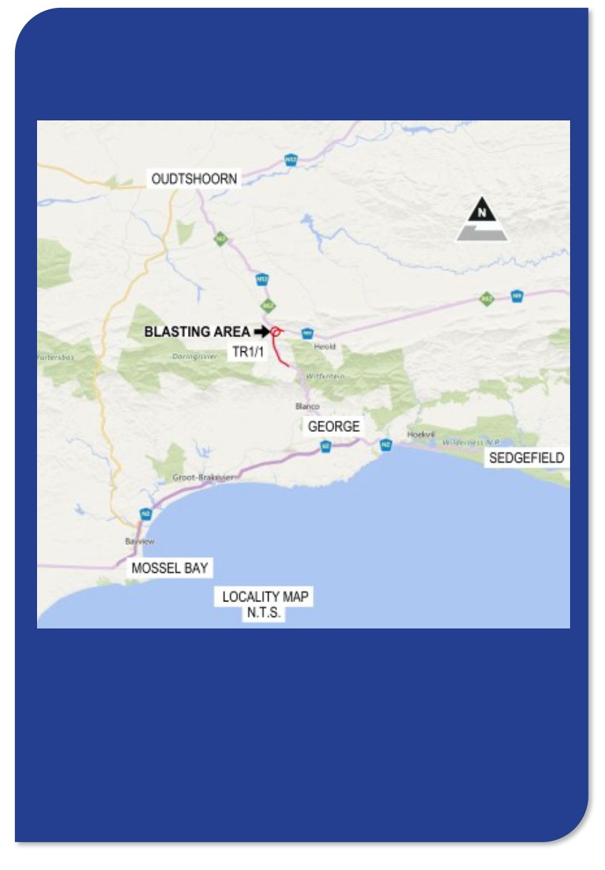 blasting on George road