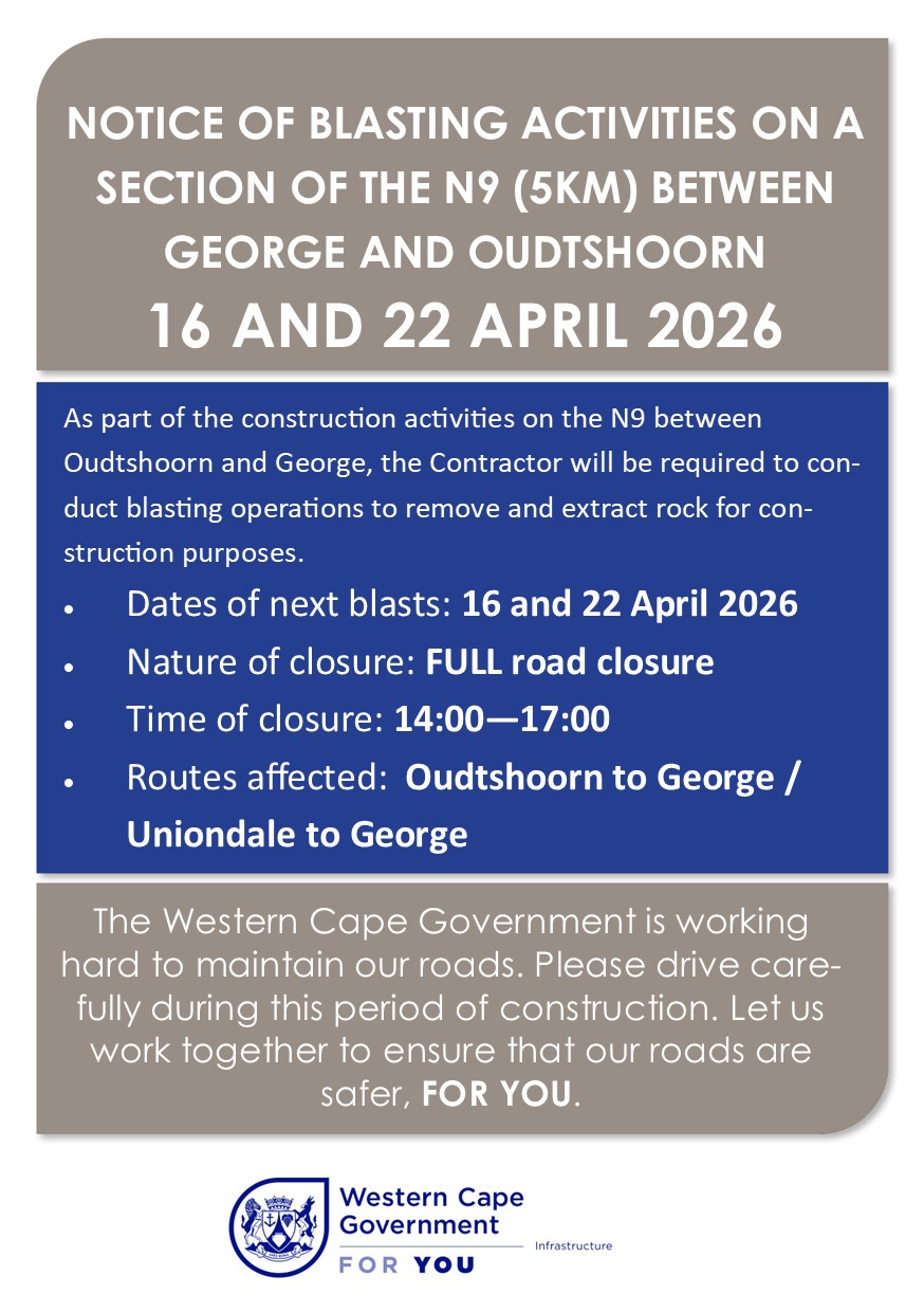 Blasting on 16 And 22 April