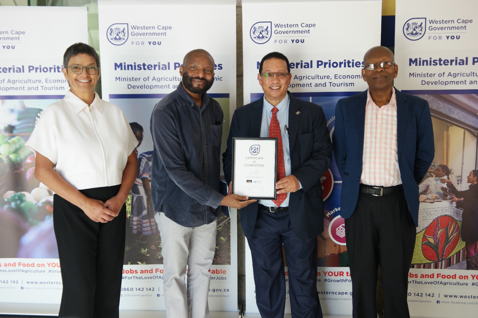 Jo-Ann Johnston, Lizo Dlaba Minister Meyer and Dingaan  Goodwell