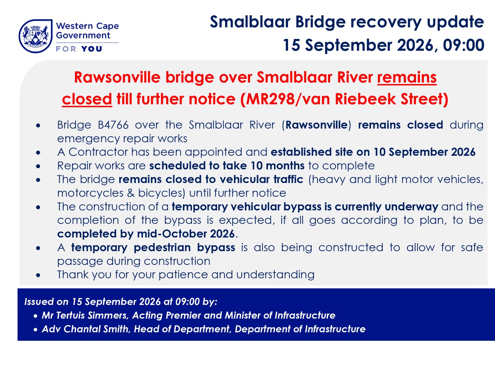 Smalblaar bridge