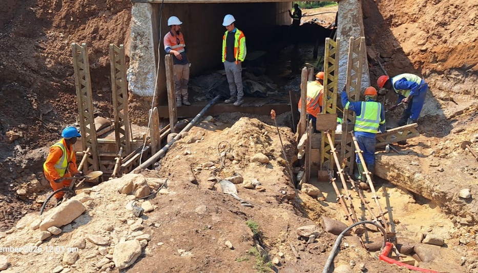 Extension of culvert