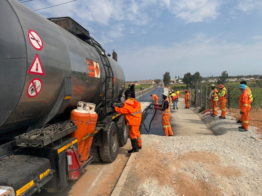 Half-width construction on Vredendal Bridge 2