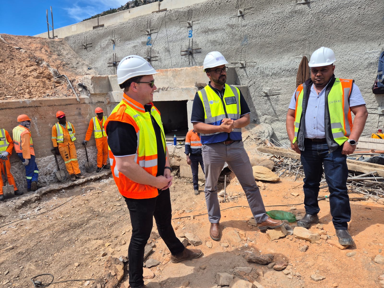 Min Simmers, Louwrens Mostert of DOI and Shavindh Soorju of Zutari, 15 Oct 2026