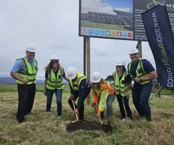 Sod turning at private solar wheeling plant