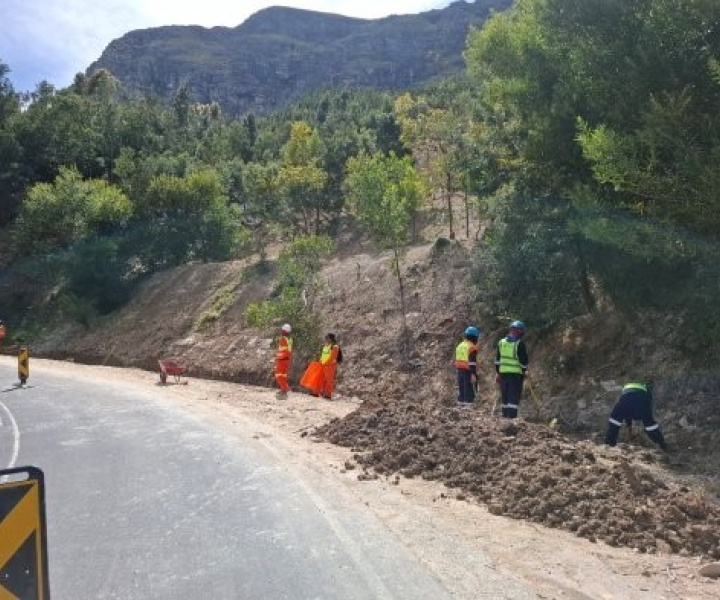 Preparation for construction of drains.