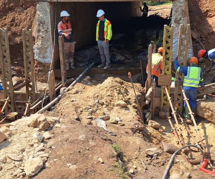 Extension of culvert