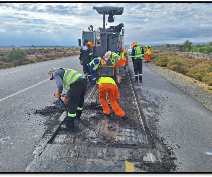 Milling of existing road surface for patch repairs