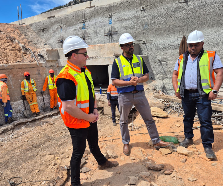 Min Simmers, Louwrens Mostert of DOI and Shavindh Soorju of Zutari, 15 Oct 2026