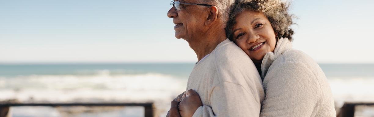 Older couple enjoying life