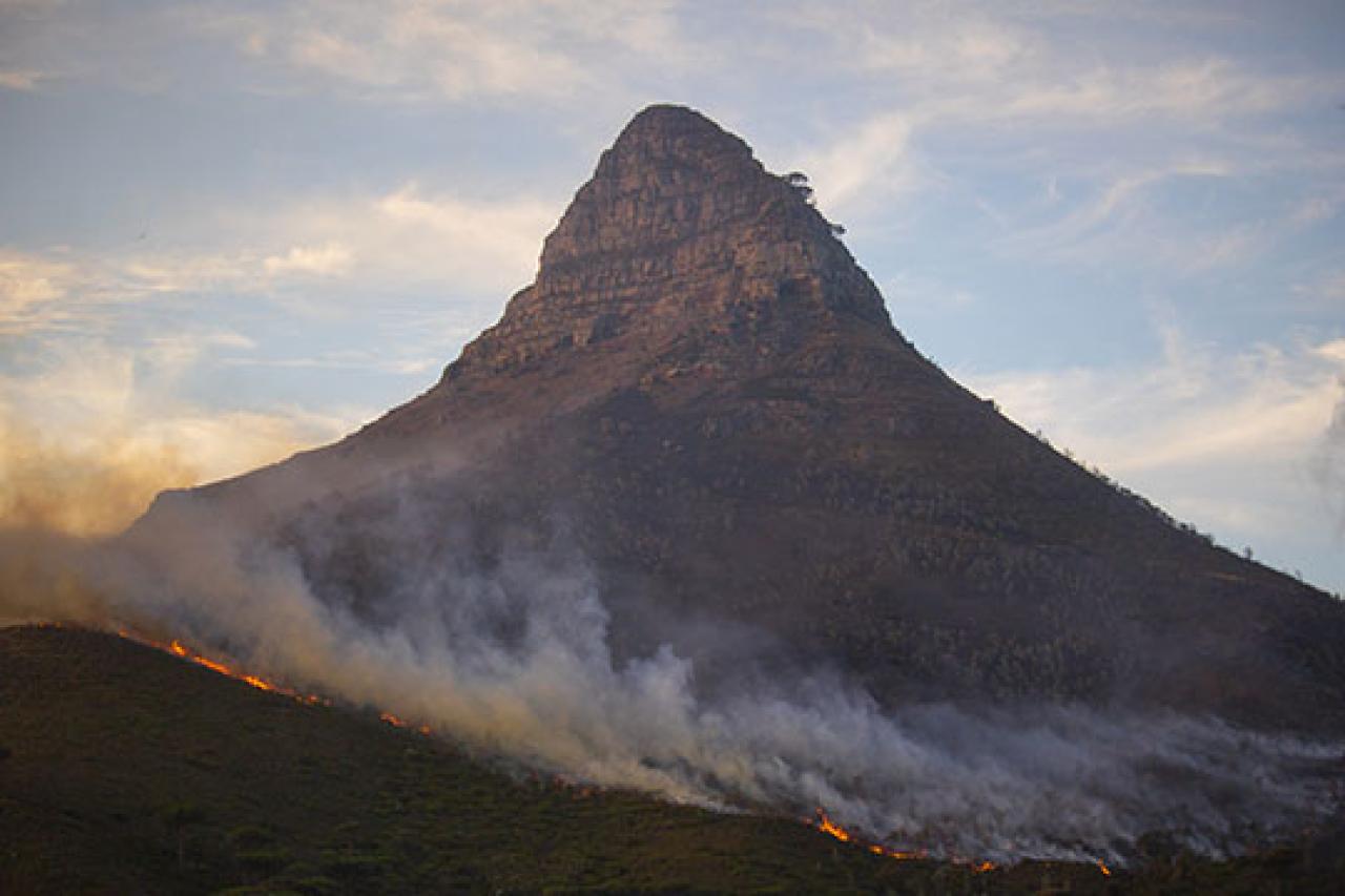 Fire on Lions Head