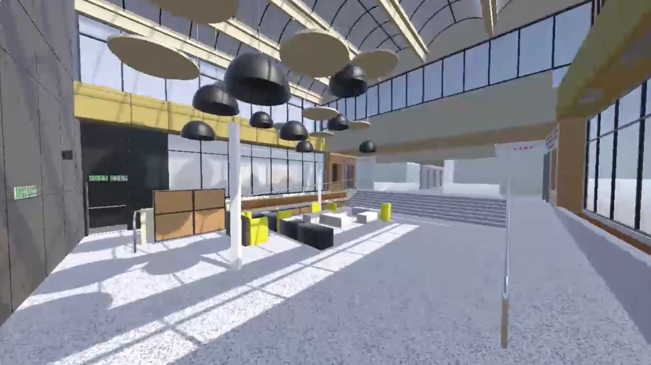 A 3D scan of the foyer of 9 Dorp Street