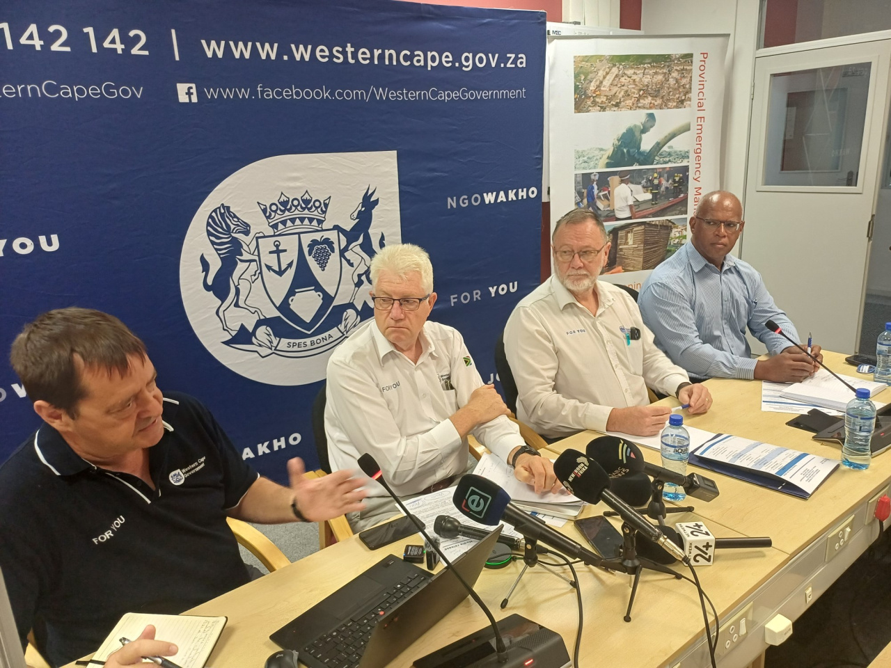 Premier Winde water security and wild fires briefing
