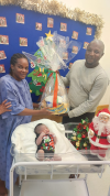 The first baby born on Christmas Day was a little girl at Helderberg Hospital to mother Zizibele Silo.