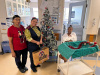 George Hospital welcomed four babies on Christmas Day. Here staff celebrate the arrival of Baby Maarman.