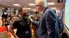 Premier Winde engaging with an attendee at the Premier's Council on Skills