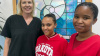 From left to right – Jeannette Birkenstock, Assistant Director, Department of Speech Therapy and Audiology at Tygerberg Hospital; Micah Classen; Nokwanda Ndlovu, Audiologist at Tygerberg Hospital