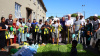 Premier Winde visiting Aziza Hendricks' community garden in Athlone