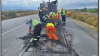 Milling of existing road surface for patch repairs