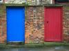 Blue and Red doors