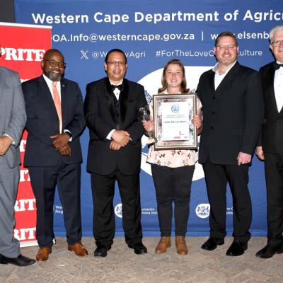 Dr Harry Malila, Dr Mogale Sebopetsa,  Minister Meyer, Lindie Alet Pieter van Zyl and Premier Winde