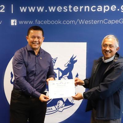 WCGHW HOD Dr Keith Cloete and Dr Saadiq Kariem