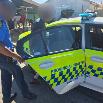 Driver arrested