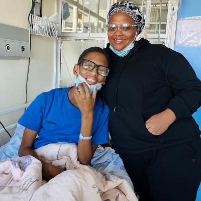 Cee-Jay and Alicia at the Red Cross War Memorial Children’s Hospital