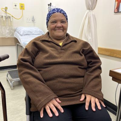 Fairouze Lawrence remains hopeful following her cancer treatment. 