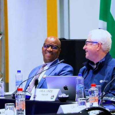 Premier's Ntuli and Winde engaging at joint benchmarking exercise