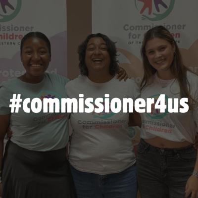 This is a picture if the Commissioner and the child advisors 